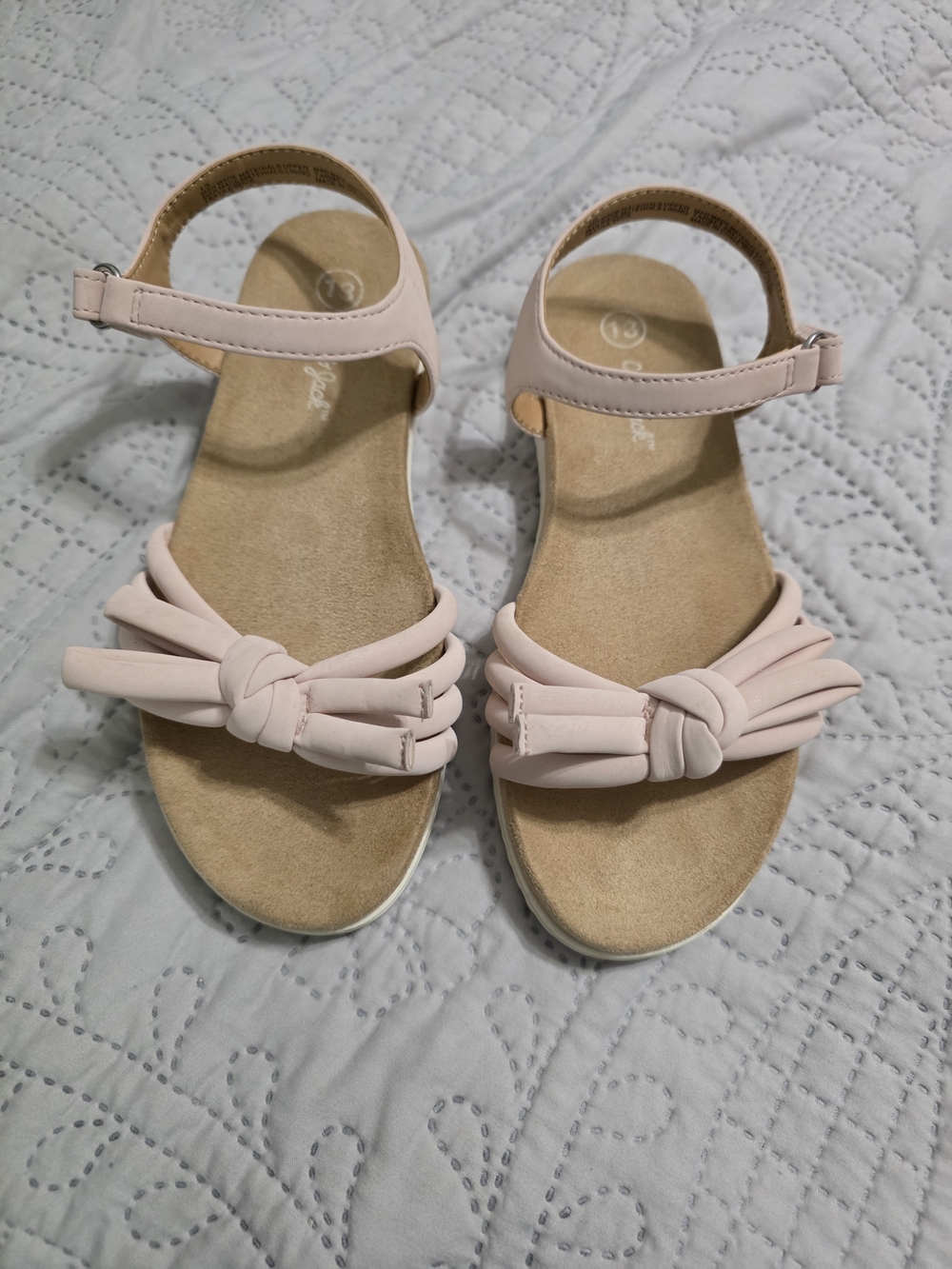 Cat & Jack Light Pink Knotted Strap Girls' Sandals